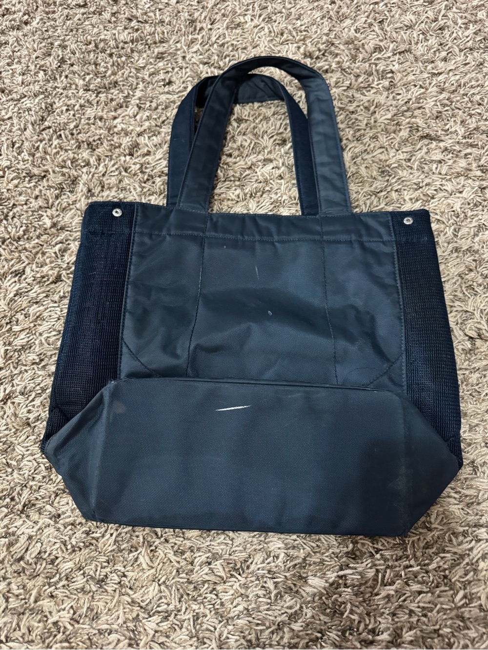 Nike Navy Tote Bag with White Swoosh - Picture 2 of 3